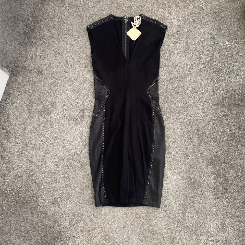 Haute Hippie Elegant Black Studded Dress